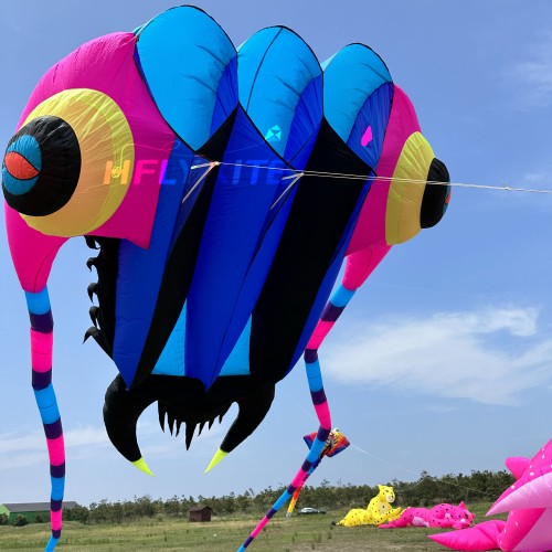 New Arrival Soft Inflatable 16sqm Trilobite Kite 40d Ripstop Nylon For Adults High Quality Colorful Animal Show Kites